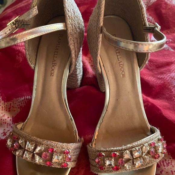 Raphaella Booz Jeweled Raffia Heels - Picture 3 of 10